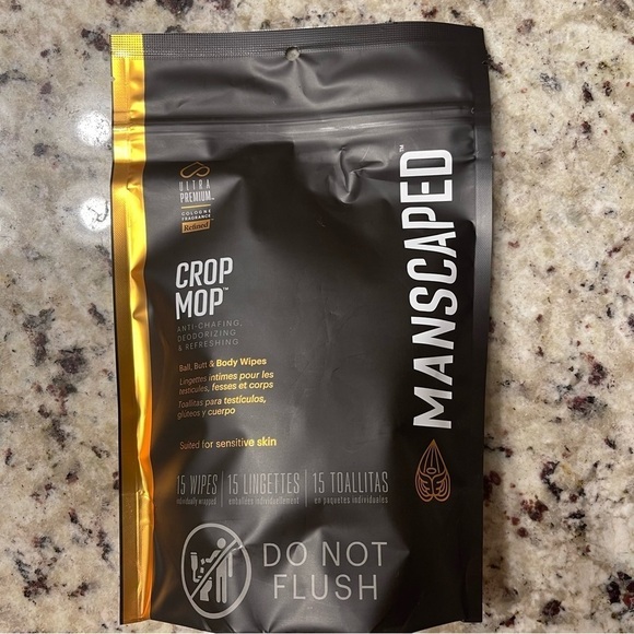 Manscaped | Crop Mop Ball, Butt, and Body Wipes | 15 Count - Picture 2 of 3